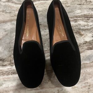 Stubbs Wootton Velvet Loafers MENS Size 9.5 Black Spain Casual Slipper